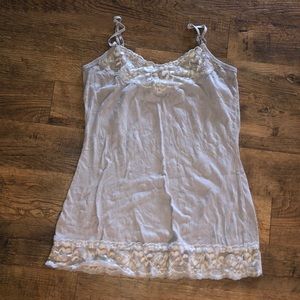 Gray lace camisole